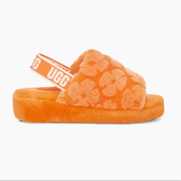 UGG Fluff Yeah Slide Poppy In California Poppy - Picture 8 of 8